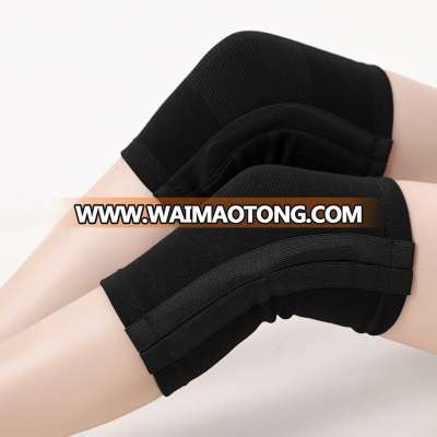 Wholesale high elastic all around nylon fabric knee brace with metal strip